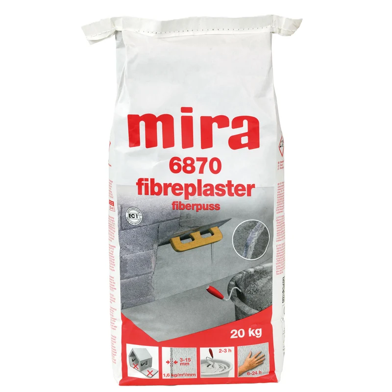 Putsbruk Mira 6870 Fibreplaster 20 kg