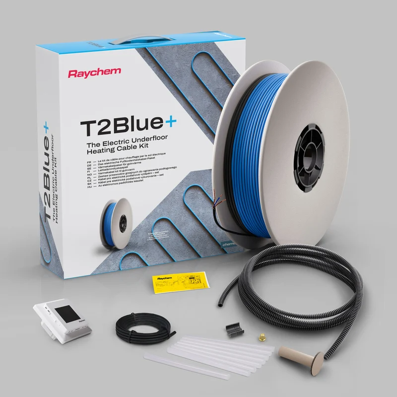 Golvvärmepaket T2Blå+, 120m inkl. SENZ WIFI termostat (9,6-14,4 m²)