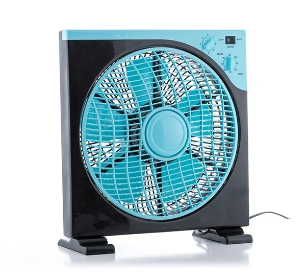 Golvfläktbox 30CM 50W SVART BLÅ
