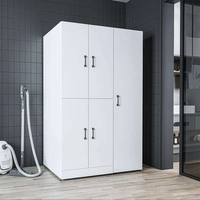 Roomart Waschmaschinenschrank DORA-II, 115 cm, für Waschmaschine und Trockner, in 5 Farben