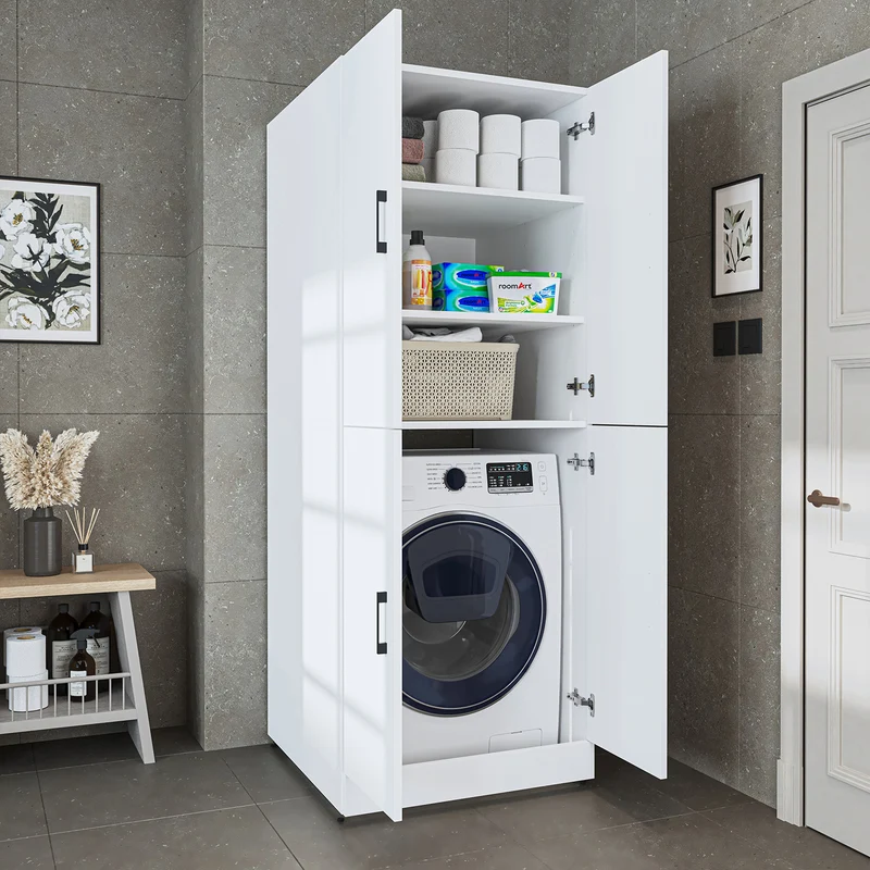 Roomart Waschmaschinenschrank DORA-II, 70 cm, für Waschmaschine und Trockner, in 5 Farben