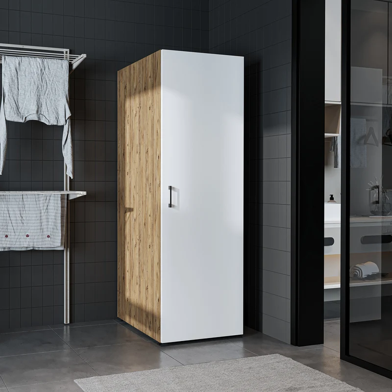 Roomart Hochschrank SERIE DORA, 60 cm, Mehrzweckschrank mit Regalböden, in 4 Farben