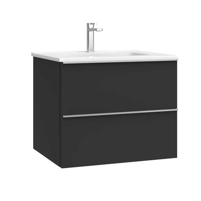 Kommod & Tvättställ 60 cm Tenfors Harmoni Svart Matt