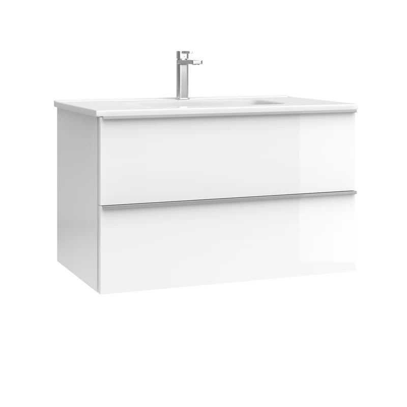 Kommod & Tvättställ 80 cm Tenfors Harmoni Vit Blank