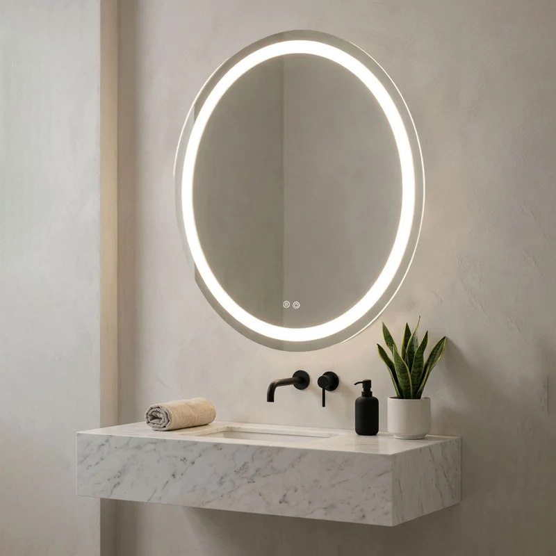 Badrumsspegel Rund Imfri LED 100 cm Tenfors Nova