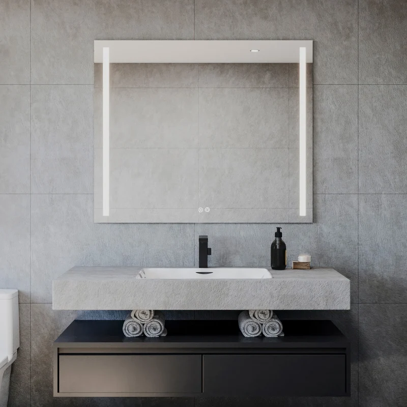 Badrumsspegel Imfri LED 100x80 cm Tenfors Celeste