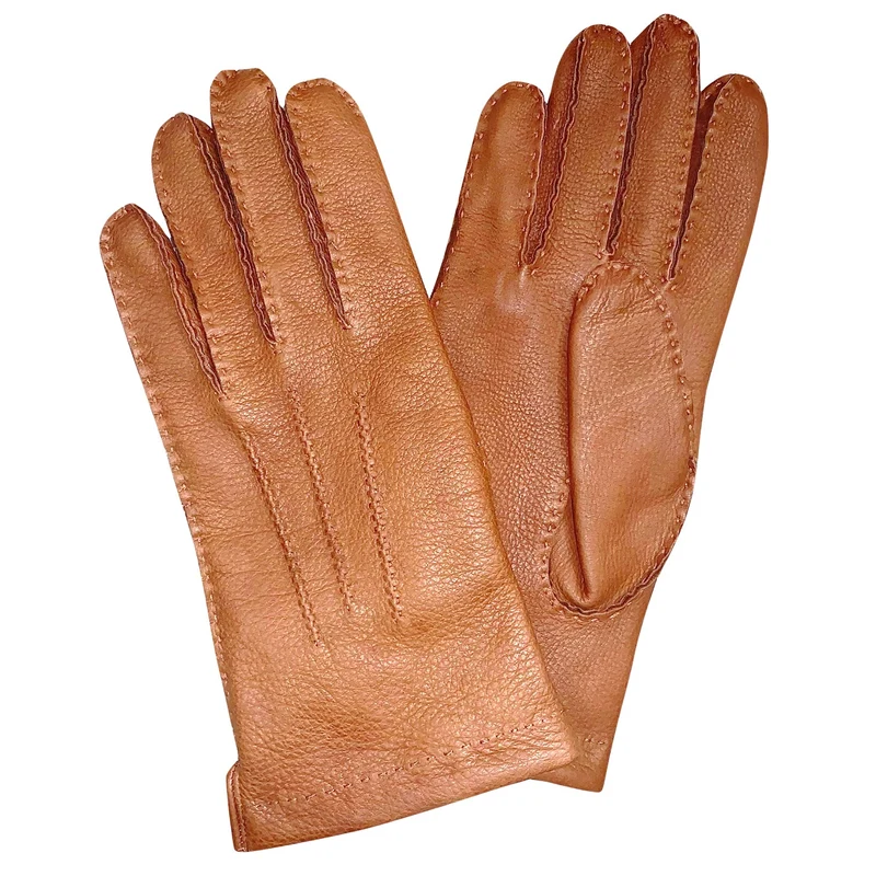 Fingerman Alpacka Herrhandske Hjortskinn Hasselnöt