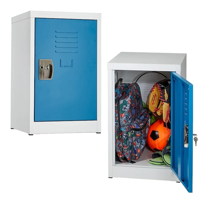 Alpine ADI629-02-BLU 24" Single Tier Locker, Blue