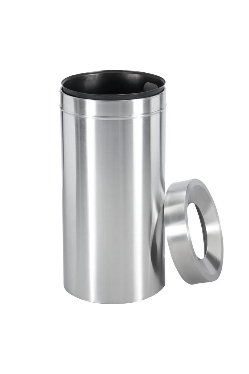 Alpine ALP475-27L 27 Gallon Trash Can with Liner, Stainless Steel