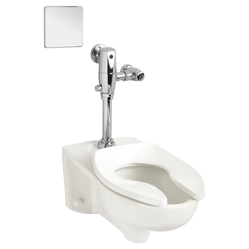 American Standard Afwall Millennium FloWise Elongated Toilet with EverClean, Top Spud, Urinal - 3351101.02