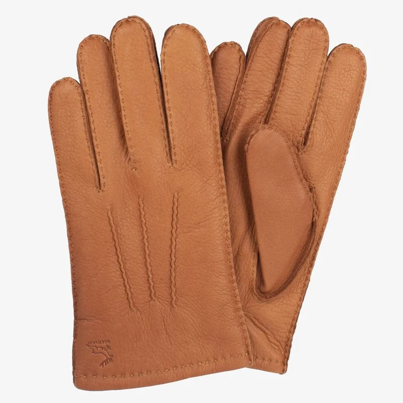 HK Lyx Herrhandske Hjortskinn Cognac