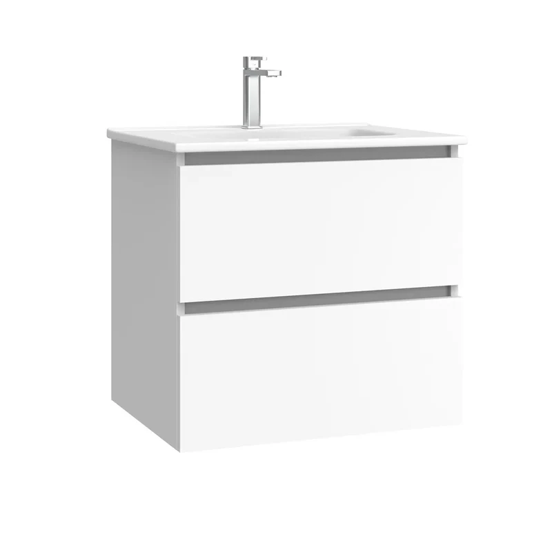 Kommod & Tvättställ 60 cm Tenfors Viken Vit Matt
