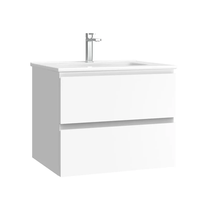 Kommod & Tvättställ 60 cm Tenfors Norrvik Vit Matt