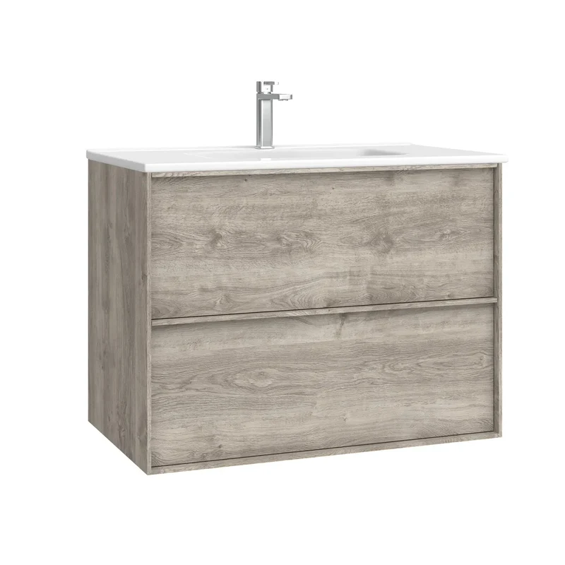 Kommod & Tvättställ 80 cm Tenfors Nordlig Grå Furu