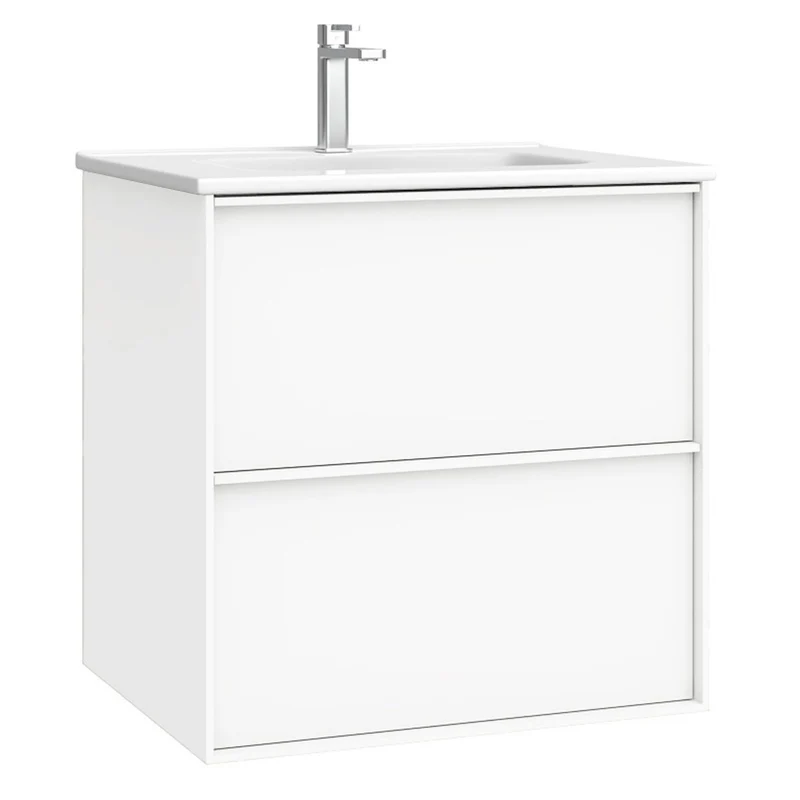 Kommod & Tvättställ 60 cm Tenfors Nordlig Vit Matt