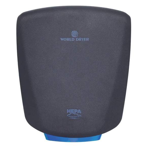 World Dryer VERDEdri Q-962A2 Surface-Mounted ADA Hand Dryer, Aluminum, Graphite, Automatic