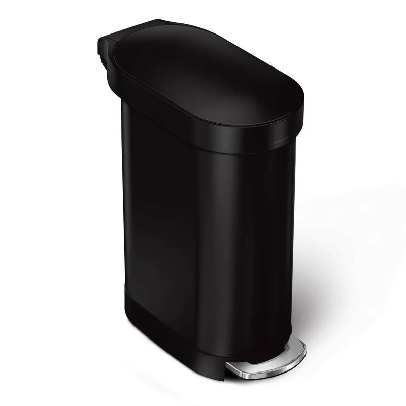 Smal pedalspand 45 L sort