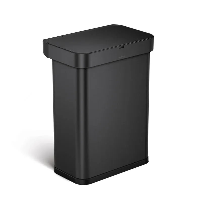 Sensor skraldespand med stemmestyring sort 58 L.