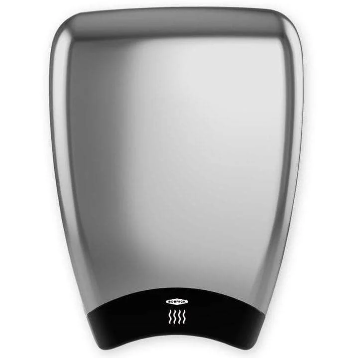 Bobrick 7185 Automatic Hand Dryer, 230 Volt, Surface-Mounted, Aluminum Die-Casting