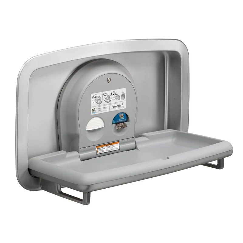 Koala Kare KB310-SSRE Horizontal Stainless Steel Recessed-Mounted Baby Changing Station