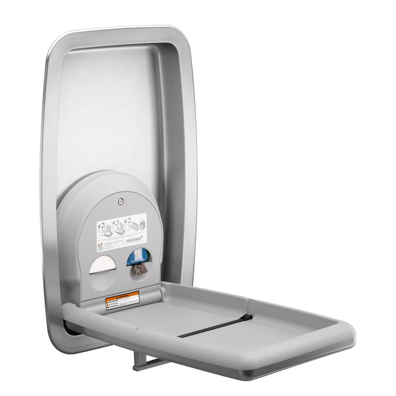 Koala Kare KB311-SSRE Vertical Stainless Steel Recessed-Mounted Baby Changing Station