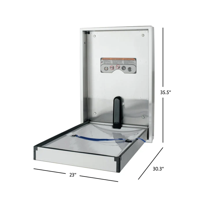 Foundations (The Sova Company) Surface Mount Full Stainless Steel Changing, Updated Part Number: 35VS0006