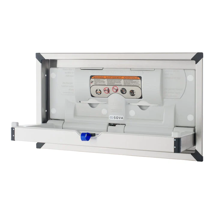 Foundations (The Sova Company) Surface Mount Stainless Changing Station Horizontal, Stainless Steel - 100SSC-SM, Updated Part Number: 30HS0106
