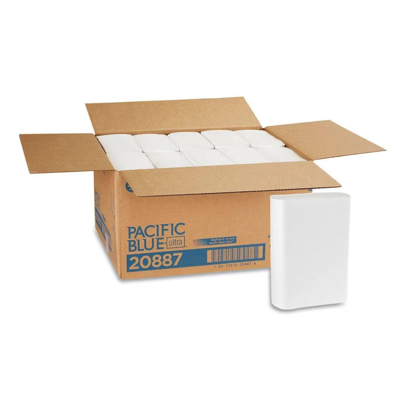 Georgia Pacific Pacific Blue Ultra Folded Paper Towels, 10 1/5X10 4/5,White, 220/Pack, 10 Pks/Ct - GPC20887