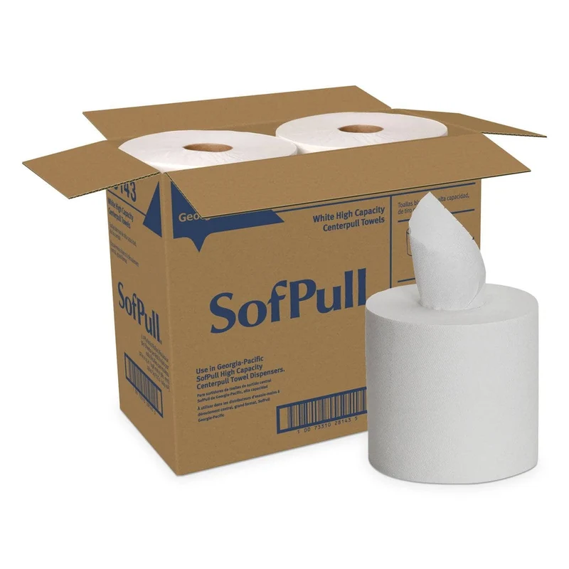 Georgia Pacific Sofpull Perforated Paper Towel, 7 4/5 X 15, White, 560/Roll, 4 Rolls/Carton - GPC28143