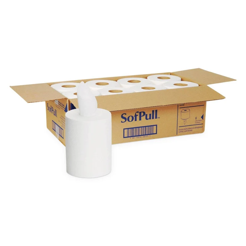 Georgia Pacific Sofpull Premium Jr. Cap. Towel, 7.80" X 12", White, 275/Roll, 8 Rolls/Carton - GPC28125