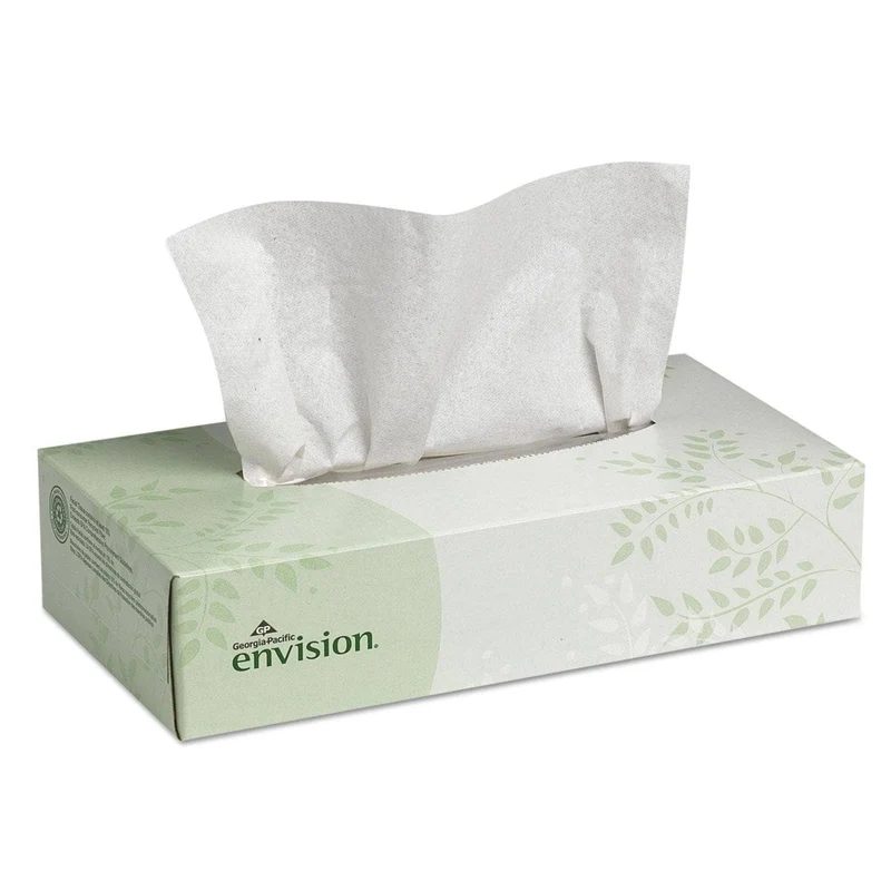 Georgia Pacific Facial Tissue, 2-Ply, White, 100 Sheets/Box, 30 Boxes/Carton - GPC47410