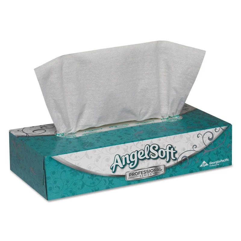 Georgia Pacific Premium Facial Tissues, 2-Ply, White, 100 Sheets/Flat Box, 30 Boxes/Carton - GPC48580CT