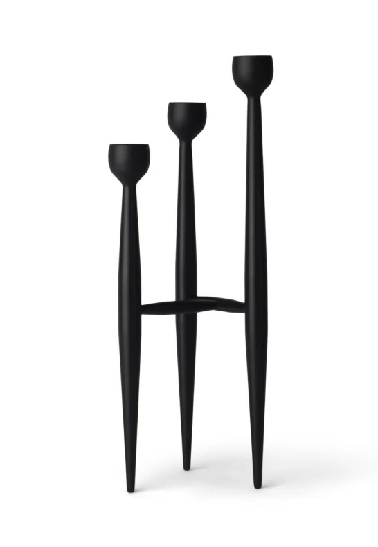 Apollo Ljusstake 32 cm Svart