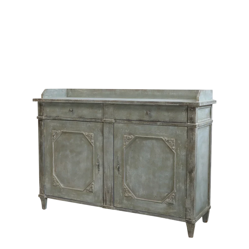 Chic Antique Skänk m. 2 dörrar och 2 lådor antik opal