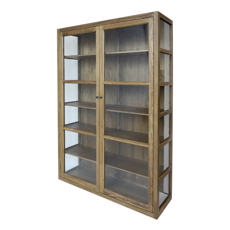 Chic Antique Vitrinskåp Marseille H196/L150/B40 cm naturfärgad
