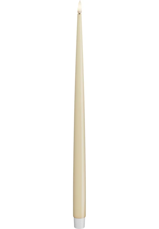 LED Kronljus Shiny 2,2x38 cm Cream 2-pack