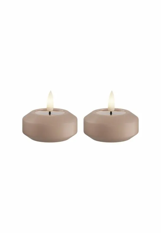 LED Flytande Värmeljus 6,1 cm Rosa 2-pack