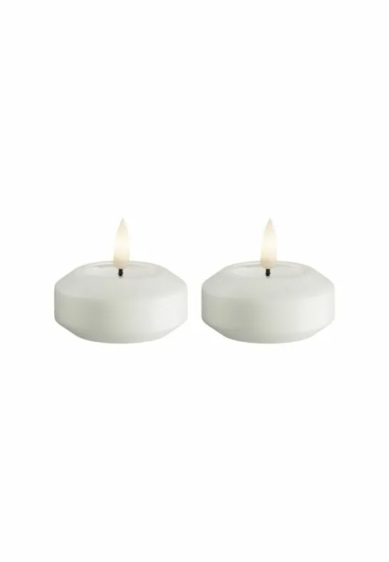 LED Flytande Värmeljus 6,1 cm Vit 2-pack
