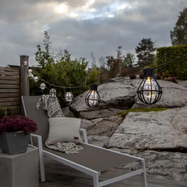 Trädgårdsbelysning ljusslinga Cage 280 cm