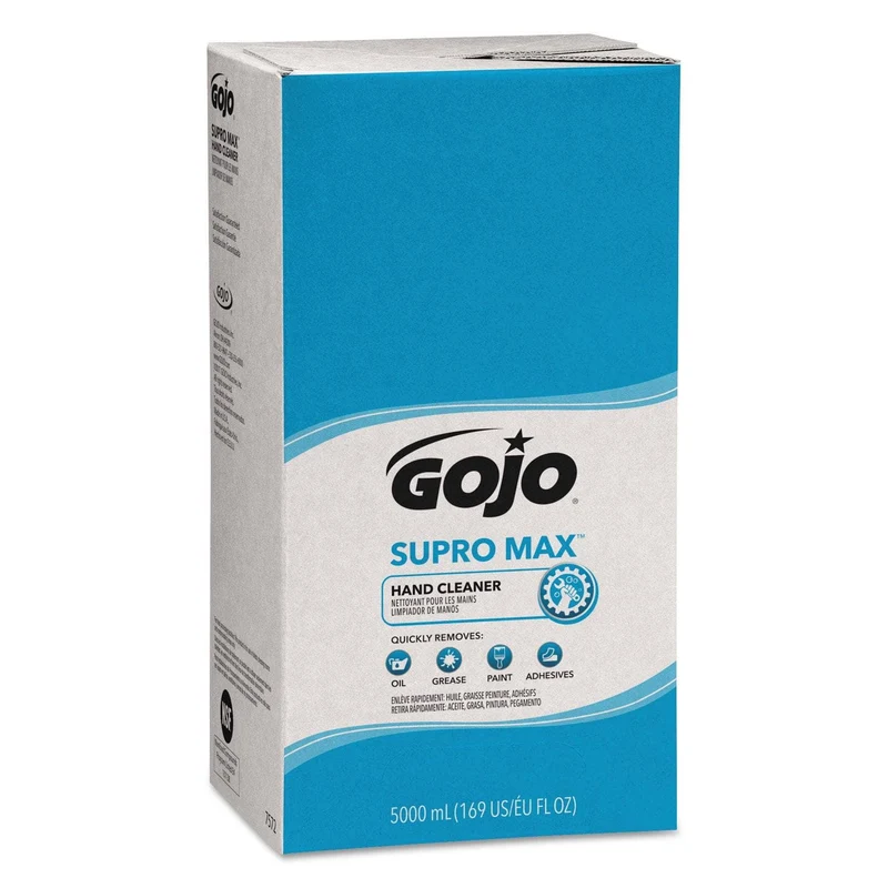 Gojo Supro Max Hand Cleaner Refill, 5000 Ml, Floral Scent, Beige, 2/Carton - GOJ7572