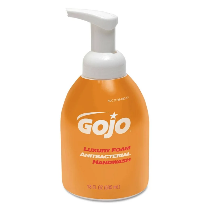 Gojo Luxury Foam Antibacterial Handwash, Fresh Fruit, 535 Ml Bottle, 4/Carton - GOJ576204