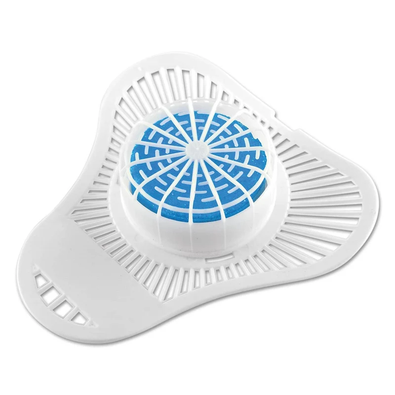 OdoBan Urinal Screen W/Non-Para Deodorizer Block, Cherry Scent, White/Pink, 12/Carton - ODO95896212