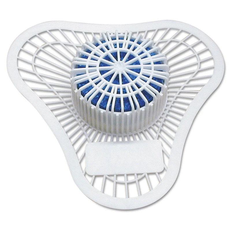 Big D Industries Non-Para Urinal Screen, Lasts 30 Days, White, Evergreen Fragrance, Dozen - BGD659