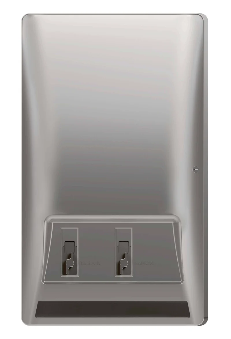 Bradley 4A20-1140 Commercial Restroom Sanitary Napkin/ Tampon Dispenser, Free-Operated, Surface-Mounted, Stainless Steel