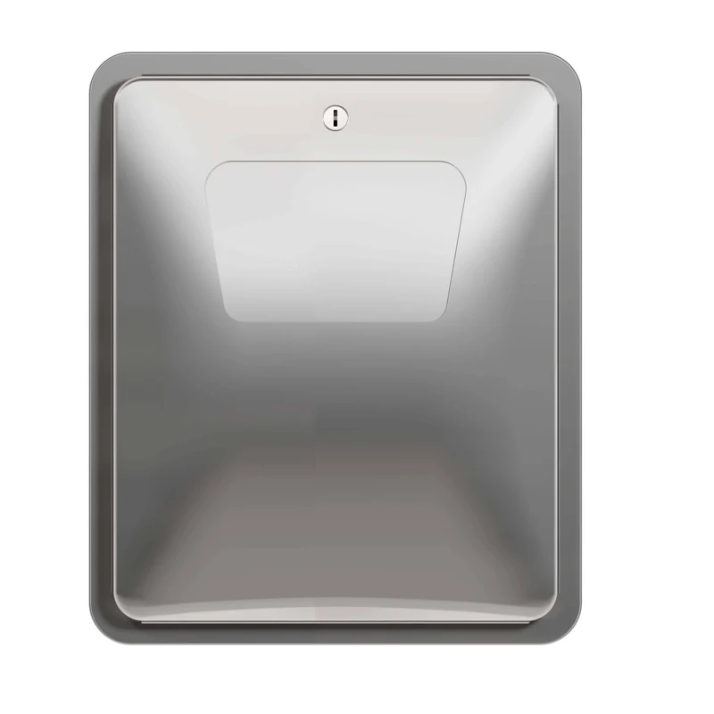 Bradley 4A00-10 Commercial Restroom Sanitary Napkin Disposal, Semi-Recessed-Mounted, Stainless Steel