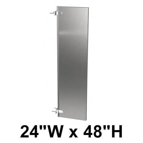 Bradley (Stainless Steel) Urinal Privacy Screen (24"W x 48"H) S474-24C