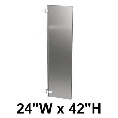 Bradley (Stainless Steel) Urinal Privacy Screen (24"W x 42"H) Stainless Steel - S472-24C