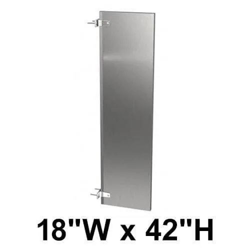 Bradley (Stainless Steel) Urinal Privacy Screen (18"W x 42"H) Stainless Steel - S472-18C