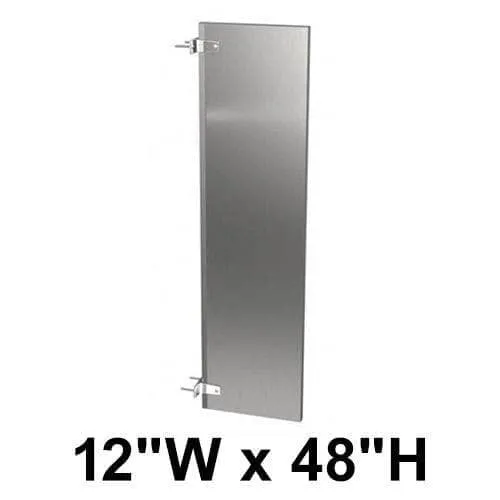 Bradley (Stainless Steel) Urinal Privacy Screen (12"W x 48"H) - S474-12C