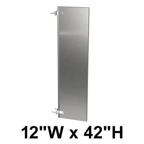 Bradley (Stainless Steel) Urinal Privacy Screen (12"W x 42"H) S472-12C